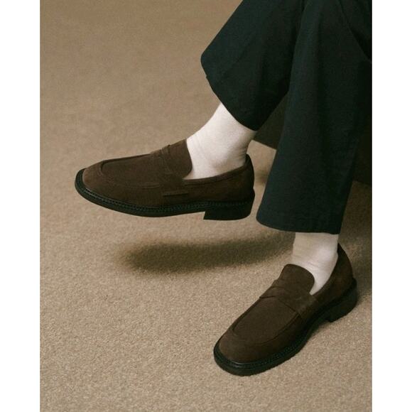 Romantic Move Penny Loafers Brown Suede Korean Sz 260 High Quality US 8 Slip On main image 13